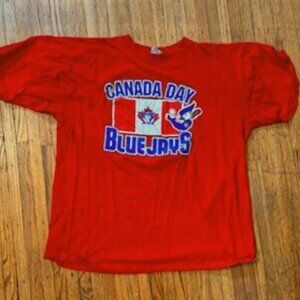 Toronto Blue Jays Canada Day game shirt XL vintage 2000's
